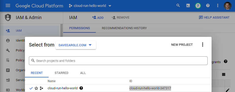 lab cloud deploy gcp project id